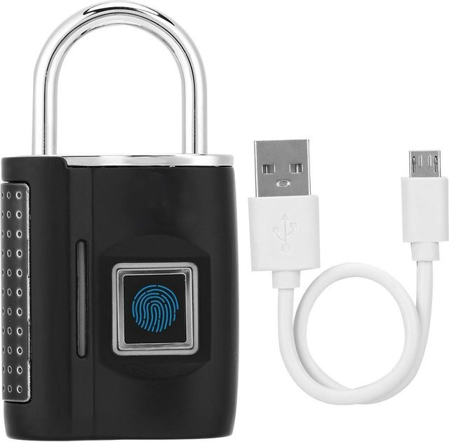 KONNWEI Intelligentes Fingerabdruck-Vorhängeschloss zum Passwortlosen Entsperren für Koffer, Gepäck und Rucksack in Grau, Schwarz oder Grün - Bild 1