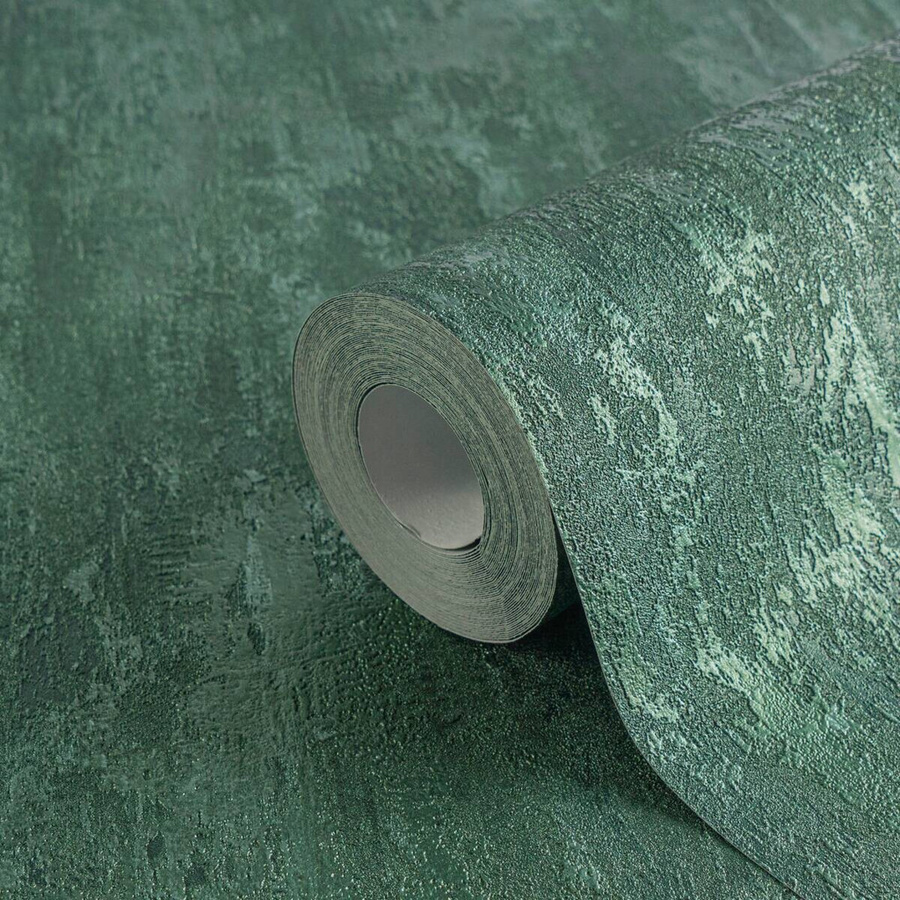 A.S. Création Vliestapete Rostoptik Dunkelgrün Glänzend mit Struktur B/H: 53 x 1005 cm - Bild 3