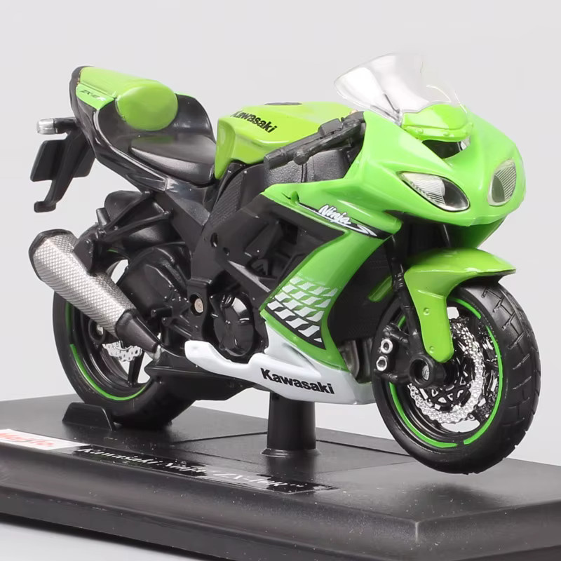 Maisto Kawasaki Motorradmodell Druckguss Maßstab 1:18 - Bild 5