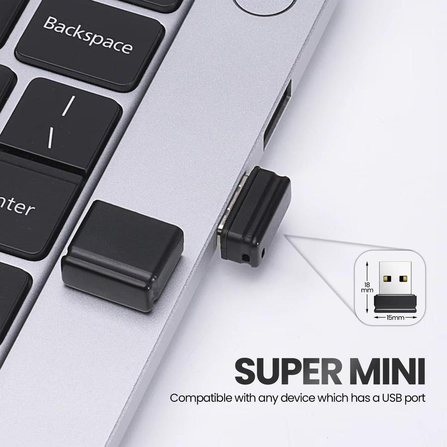 JASTER Super Mini USB-Flash-Laufwerk in Schwarz - Bild 5