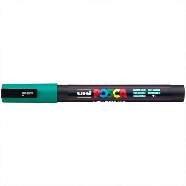 uni POSCA-Marker PC-3M Permanentmarker mit feiner Spitze in Smaragdgrün - Bild 1