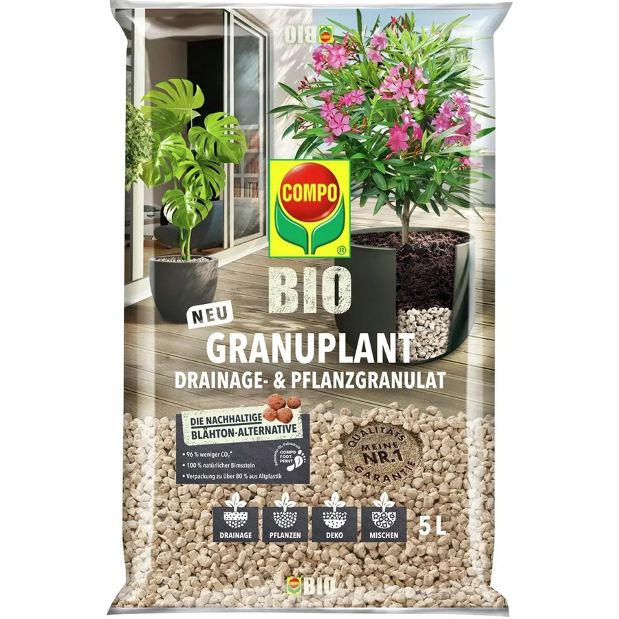 Compo BIO Granuplant Drainage- und Pflanzgranulat mit Bims - Bild 2