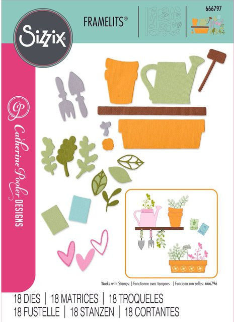 Sizzix Thinlits Die Set Greenhouse Finds #2 mit 18 Teilen - Bild 1