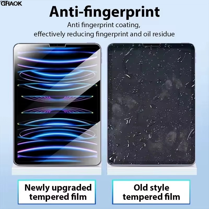 HD Displayschutzfolie aus gehärtetem Glas für Apple iPad Air, Pro, Mini und iPad Generationen, transparent - Bild 4