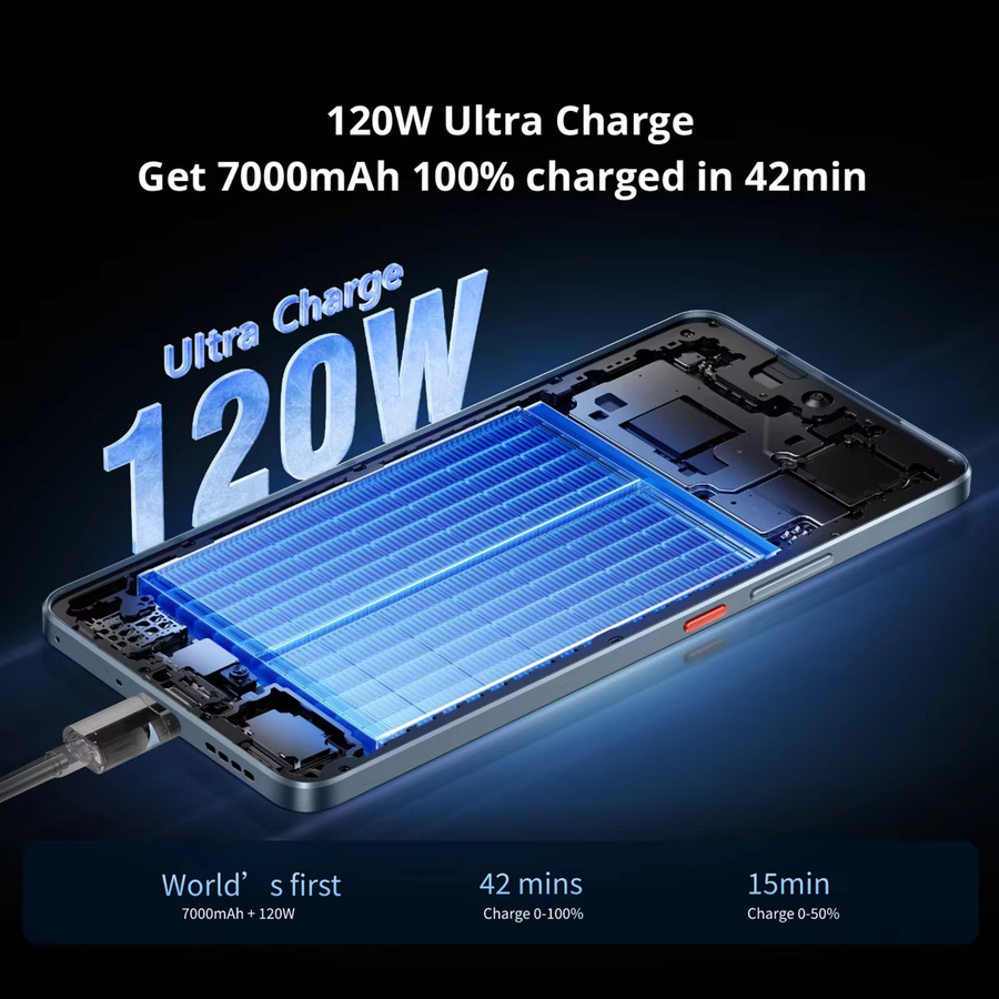 realme GT 7T 5G AI-Smartphone Europäische Version mit 6,8 Zoll AMOLED-Display, MTK Dimensity 8400 und 7000-mAh-Akku in Gelb - Bild 3