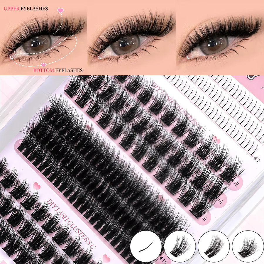 Veltrinay Wimpernbüschel, Black, Unisex - Bild 3