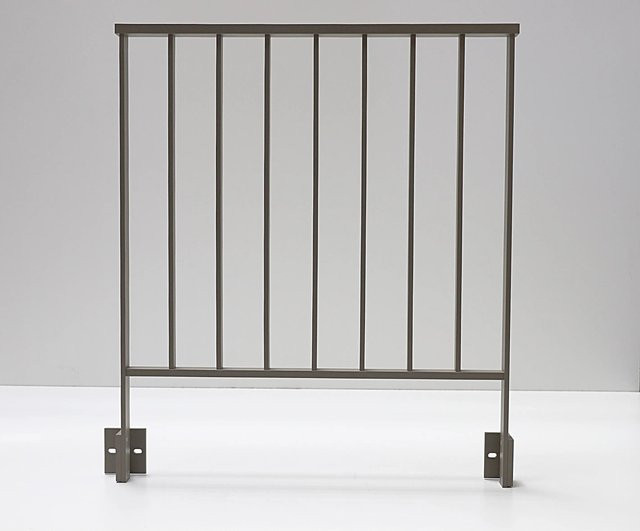 Dieda Geländer-Set Linus aus Aluminium in Taupe, B: 116,0 cm, H: 100,0 cm - Bild 1