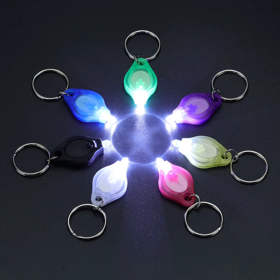 Alonefire Mini-LED-Schlüsselanhänger Taschenlampe mit weißem Licht für Outdoor und Notbeleuchtung - Bild 2