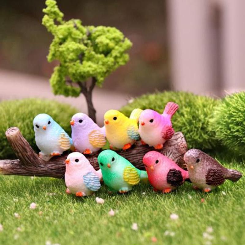 Ziper Künstliche kleine Vogelfigur aus Harz als Heimdekoration und Mini-Gartenzubehör - Bild 2