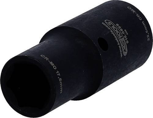 KS Tools Stecknuss 17,5 mm und 22,5 mm mit 1/2 Zoll Antrieb aus Chrom-Molybdän-Stahl in Schwarz - Bild 1