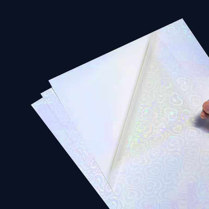 Tonpei Holografisches Vinyl-Aufkleberpapier A4 Transparent für Tintenstrahldrucker Wasserdicht und Reißfest - Bild 2