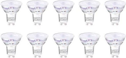 Sygonix LED GU10 Leuchtmittel Warmweiß, 10er Set, 2.4W (entspricht 35W), Durchmesser: 50 mm, Höhe: 54 mm, nicht dimmbar - Bild 1