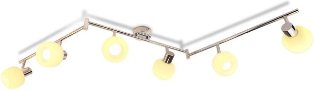 NETTLIFE Deckenstrahler aus Metall und Glas in Weiß, verstellbar und modern - Bild 1