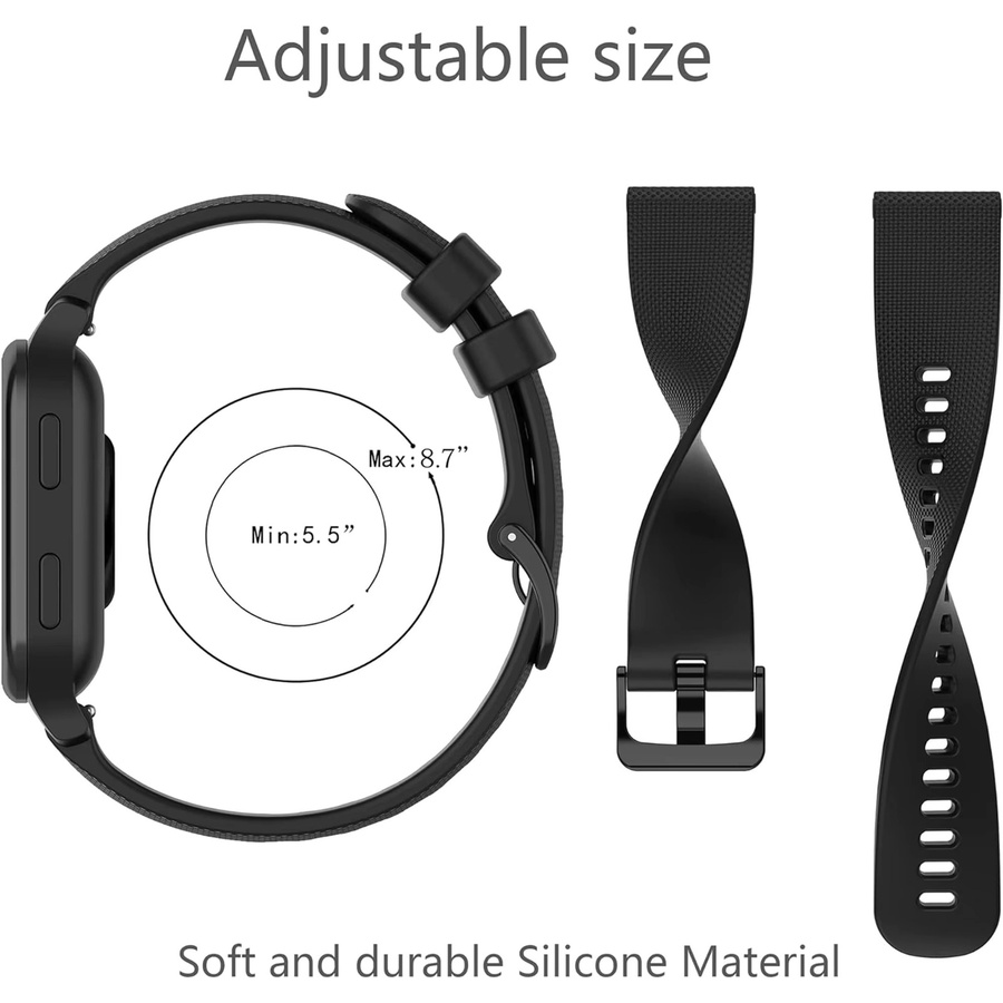 Garmin Uhrenarmband Silikon, 20 mm, Schwarz, Unisex - Bild 2