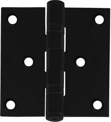 Intersteel Scharnier aus Edelstahl in Schwarz, B/H: 76 x 76 mm, Dicke: 2,5 mm, belastbar bis 50 kg - Bild 1