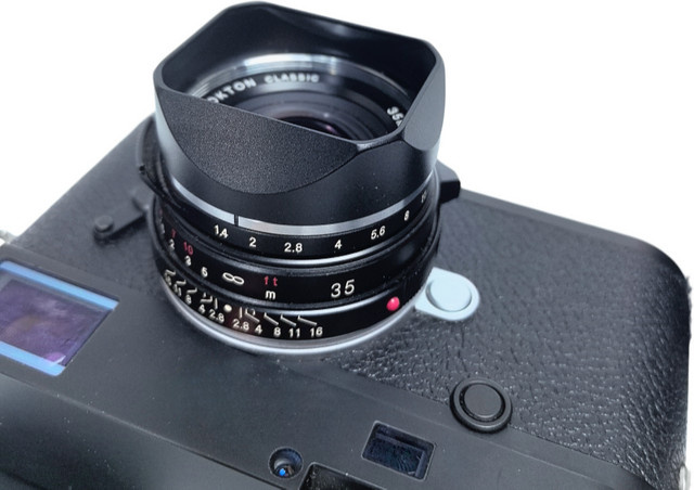 Voigtlander Metall-Bajonett-Quadrat-Gegenlichtblende für Nokton Classic VM Objektive, Ersatz für LH-6, erhältlich in Schwarz oder Silber - Bild 1