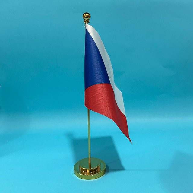SKY FLAG Schreibtischflagge Tschechische Republik, rot-weiß-blau, B/H: 21 x 14 cm - Bild 1