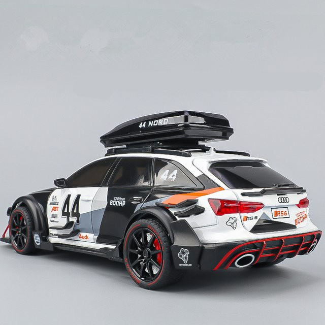 MAKEDA RS6 Avant Station Wagon, Rennwagen Modell, 1:24, Metall, mit Sound und Licht - Bild 1