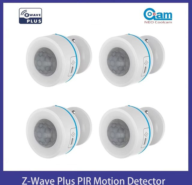 NEO Coolcam Z-Wave Plus 700er-Serie PIR-Bewegungsmelder mit Temperatur-, Feuchtigkeits- und Lichtsensor in Weiß, kompatibel mit SmartThings und Vera - Bild 1