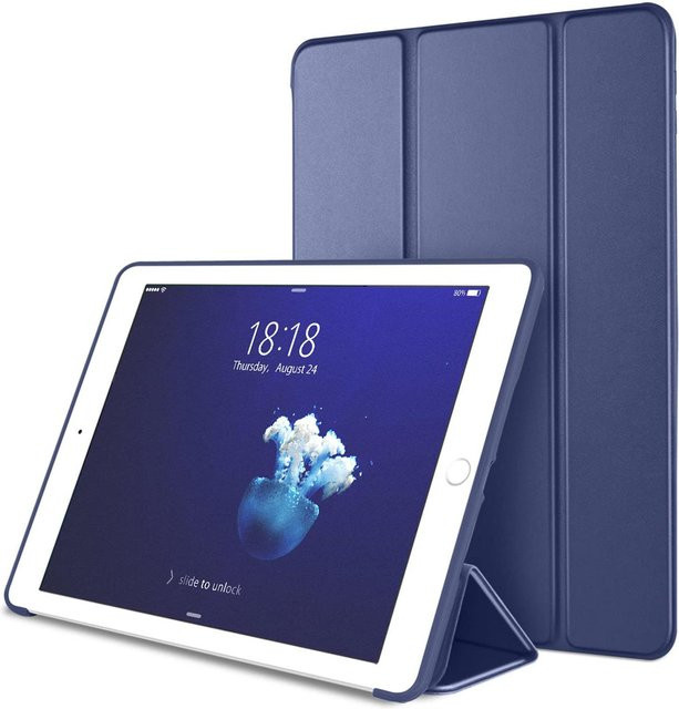 Smart Cover Silikon Tablet Hülle für iPad 9.7 5. 6. Generation und iPad Air 1 Air 2 9.7 in Grau - Bild 1