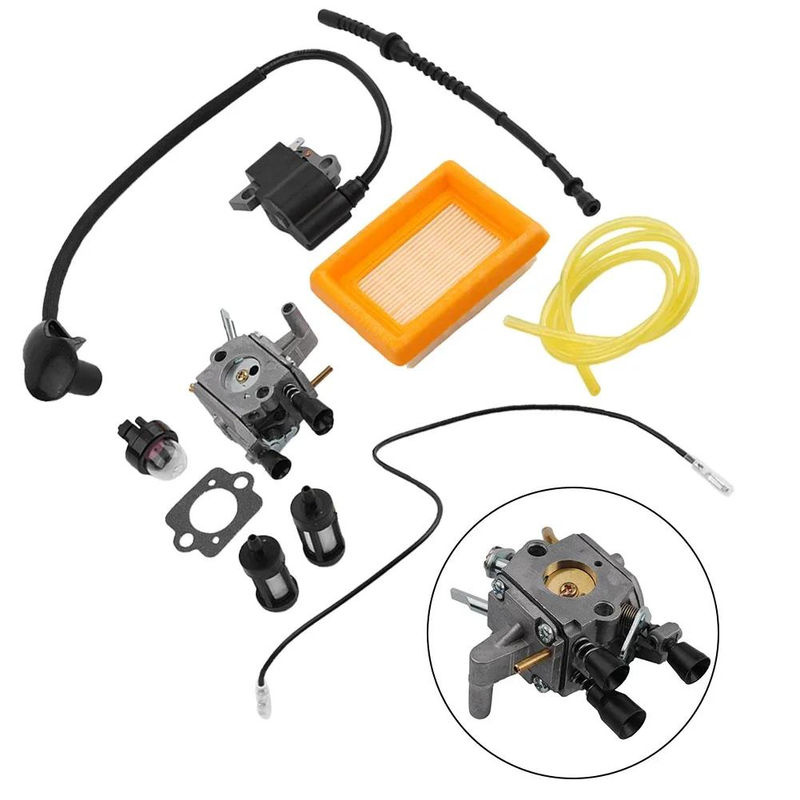 Vibratit Ersatzteil-Set mit Vergaser, Luftfilter und Zündspule für Stihl FS120, FS200, FS250, FS300, FS350 Trimmer und Freischneider - Bild 2