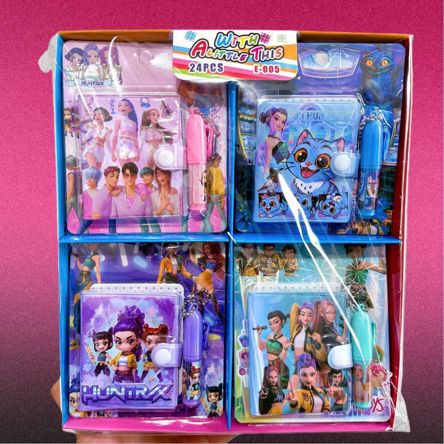 Yiran Toy KPOP Dämonenjäger Schreibwaren-Set mit Notizbuch und Kugelschreiber in Multicolour - Bild 2