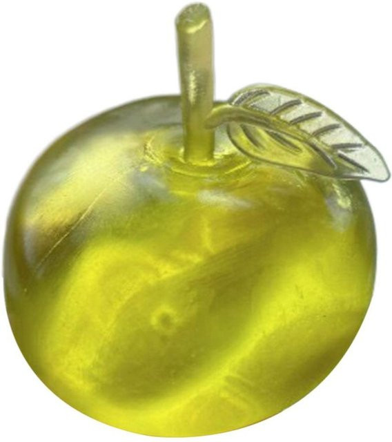 Quetschbarer grüner Apfel, Anti-Stress Fidget Spielzeug, weich, transparent - Bild 1