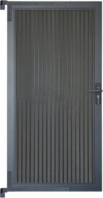 Home Deluxe WPC-Gartentor Callator Premium Vertikal in Anthrazit, Breite: 80 cm, Höhe: 180 cm - Bild 1