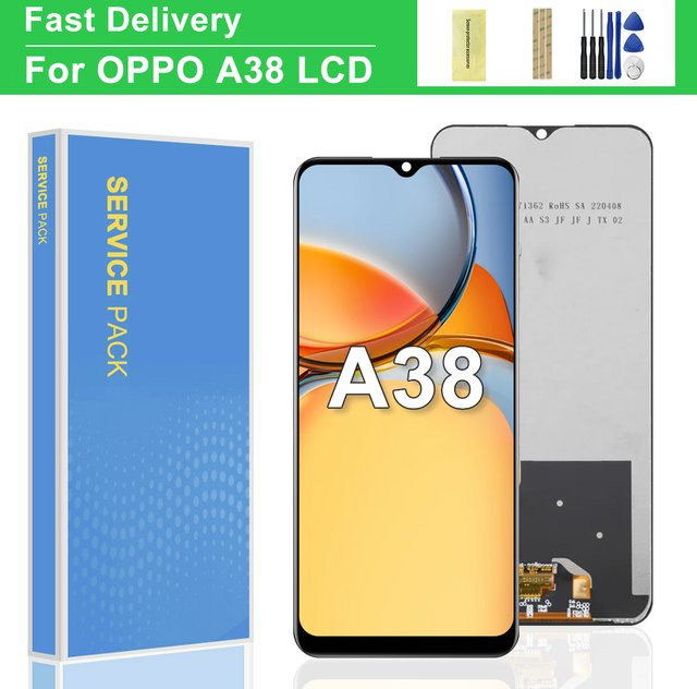 Oppo A38 4G Ersatz LCD Display mit Touchscreen Digitizer Montage in Schwarz, 6,56 Zoll - Bild 1
