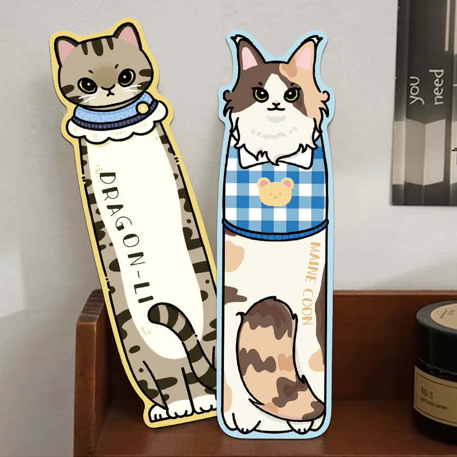 30 Stück Ästhetische Katzen Lesezeichen aus Papier in Multicolour für deine Bücher - Bild 3