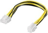 Goobay Adapter Internes Stromkabel ATX 8p auf 4p in Schwarz und Gelb - Bild 1