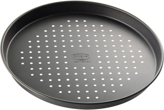 Dr. Oetker Pizzablech Tradition, rund, schwarz, beschichtet, Durchmesser: 28,5 cm - Bild 1