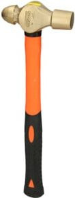KS Tools BRONZEplus Schlosserhammer aus Messing mit Glasfaserstiel in Orange, 1100 g - Bild 1