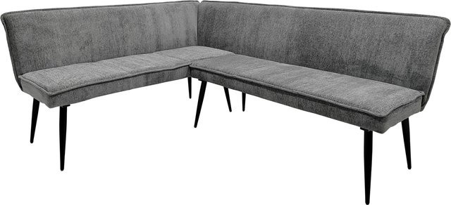 HTI-Living Eckbank Mesilla in Grau mit Chenille-Optik, kurzer Schenkel links, B/T/H: 154 x 195 cm - Bild 1