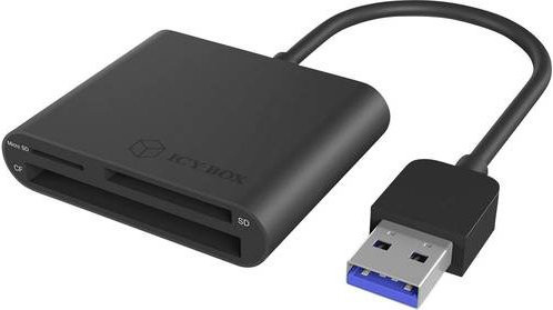 ICY BOX Externer Speicherkartenleser USB 3.2 Gen 1 Schwarz IB-CR301-U3 - Bild 1