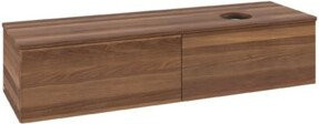 V&B Waschtischunterschrank Antao ohne Frontstruktur in Warm Walnut, B/T: 160 x 50 cm - Bild 1