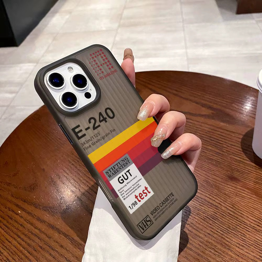 Potdemiel Handyhülle mit gewelltem Muster für iPhone 11 bis iPhone 17 Pro Max, matte Abdeckung, Multicolour - Bild 4