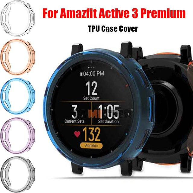 TAMISTER Weiche TPU-Schutzhülle für Amazfit Active 3 Premium in Blau - Bild 1