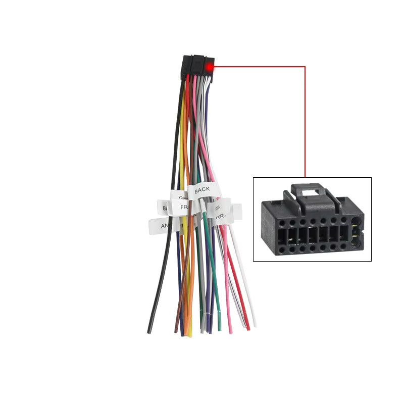 Universeller 16-poliger ISO-Kabelbaum für Plug-and-Play-Autoradio-Ersatzteile in Multicolour für Mazda, Citroen, Volvo, Renault und Chevrolet - Bild 1