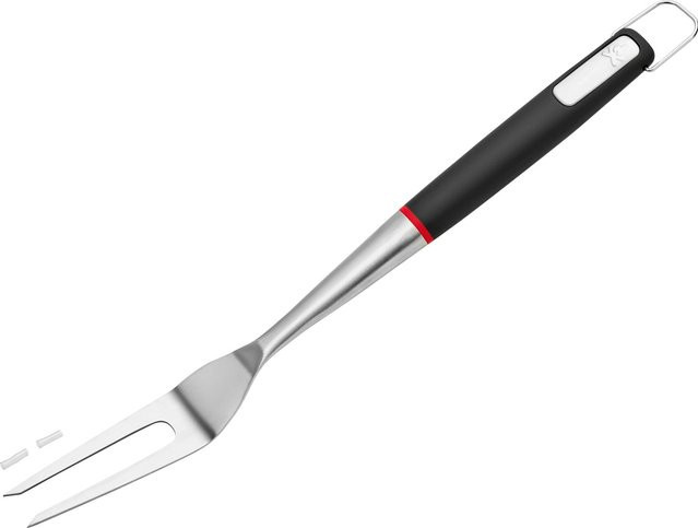 Jamestown Grill Softtouch Grillgabel aus Edelstahl in Schwarz und Silber - Bild 1