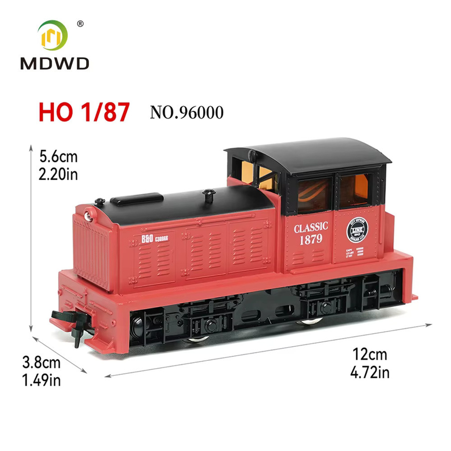 MDWD Elektro-Diesellokomotive, HO Typ 1/87, Grau/Rot, Fahrzeuge - Bild 2