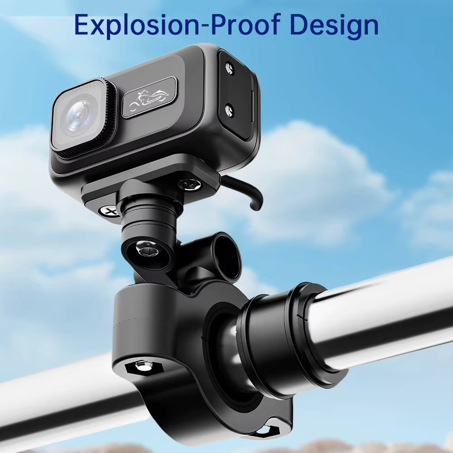 MOCENDO 2K Motorrad-Dashcam CSMT100 in Schwarz mit WLAN-App, IP65 wasserdicht, 140 Grad Weitwinkel und 128GB Speicher - Bild 5