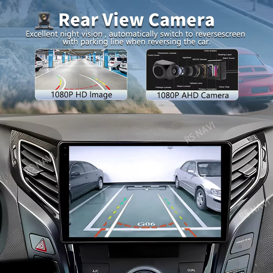 RSNAVI Android 16 Autoradio für Hyundai i40 2011 - 2019 mit 2K QLED Display, GPS, 4G, CarPlay und AI Sprachsteuerung, Schwarz - Bild 2