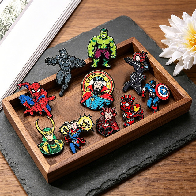 Bandai Cartoon-Charakter-Emaille-Pins, 10er-Set, Unisex - Bild 1