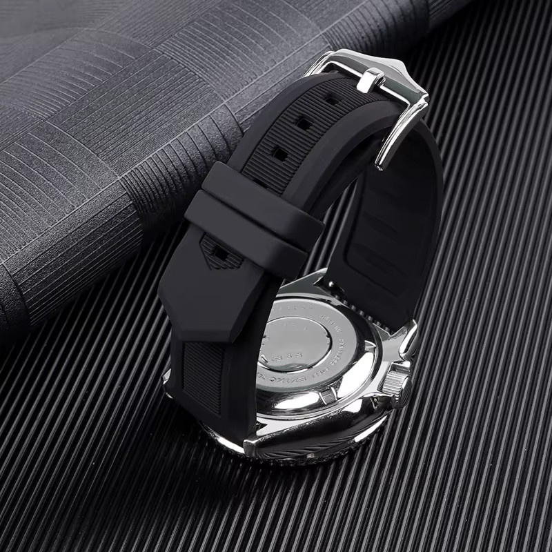 strapfreak Uhrenarmband Silikon, Schwarz, Unisex - Bild 2