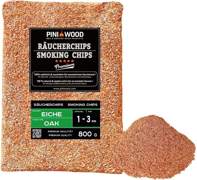 PINI Räucherchips Eiche 800 g - Bild 1