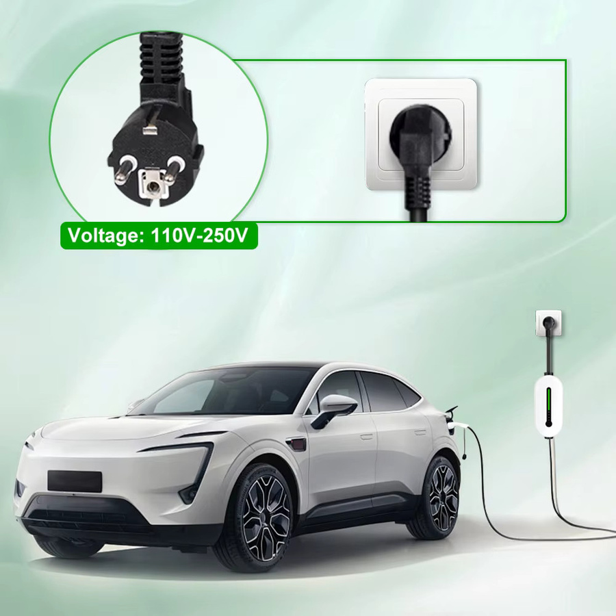 Ipengen EV Ladegerät Wallbox für Elektroautos, 3,5 kW, 16A, 1 Phase, Farbe: Weiß - Bild 3