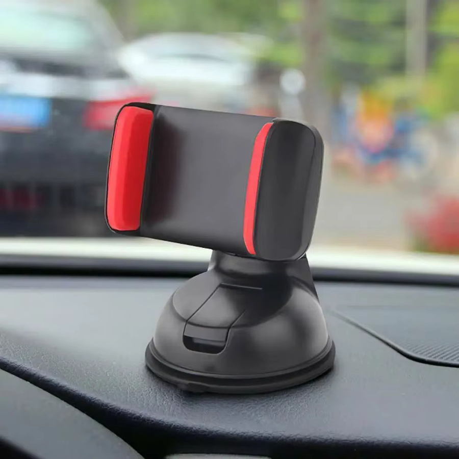 ODOMY Handyhalterung für das Auto mit 360 Grad Rotation, flexibler langer Arm und Saugnapf für Armaturenbrett oder Windschutzscheibe, universelle Freisprech-Halterung in Schwarz oder Rot - Bild 3