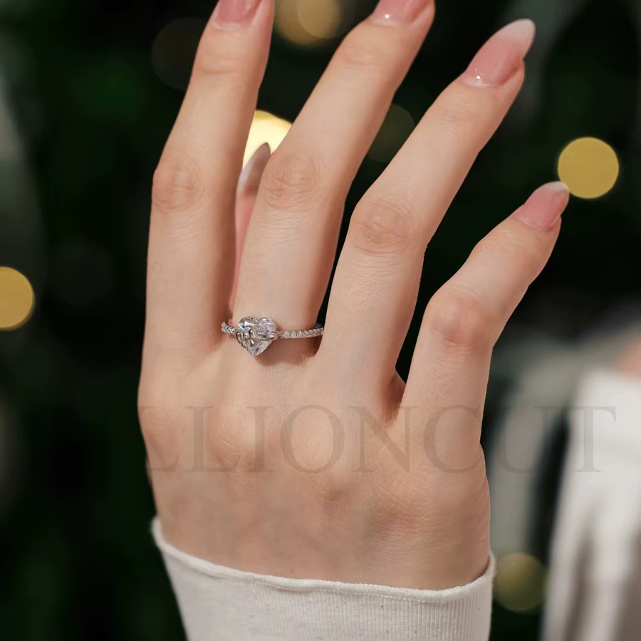 BILLIONCUT Verlobungsring 925 Silber, Zirkonia, Damen - Bild 3