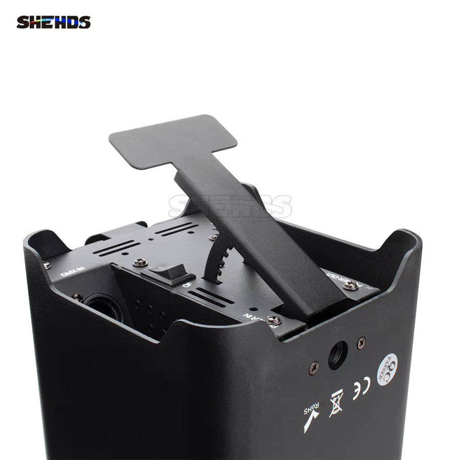 SHEHDS 4er Set LED Par Scheinwerfer RGBWA+UV 6in1 mit Batterie, DMX512, WiFi und Fernbedienung, Schwarz - Bild 3